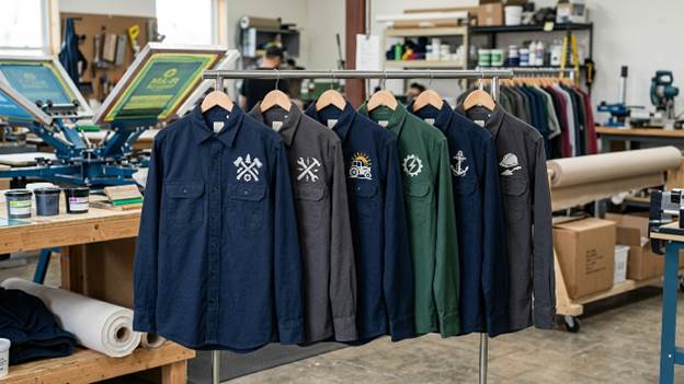 Printed Work Shirts