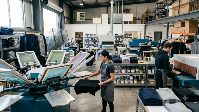 corporate gear printing shop