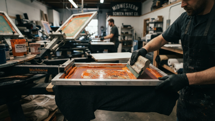 Screen Printing shirts