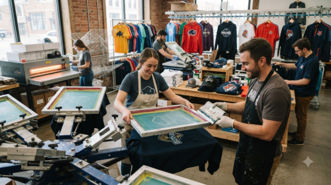 screen printing shirts