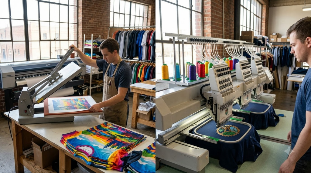 Sublimation Printing vs. Embroidery